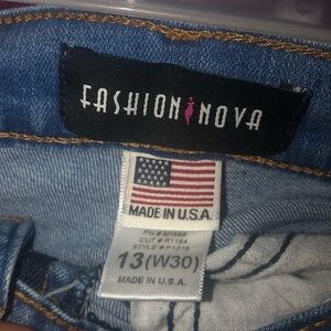 Juniors size 13 fashion nova distressed pants